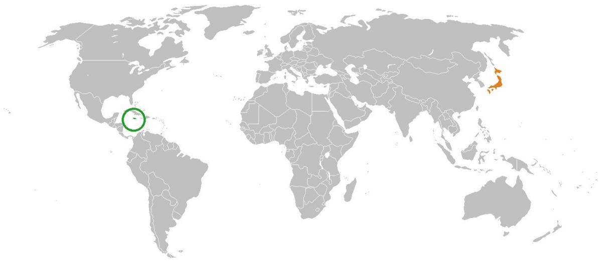 jamaica en el mapa del món