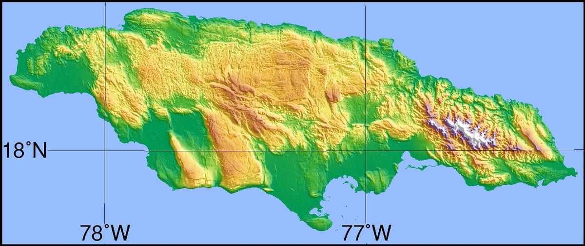 Mapa de canals jamaica