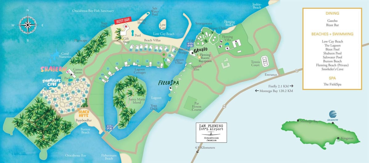 Mapa d'estacions de jamaica