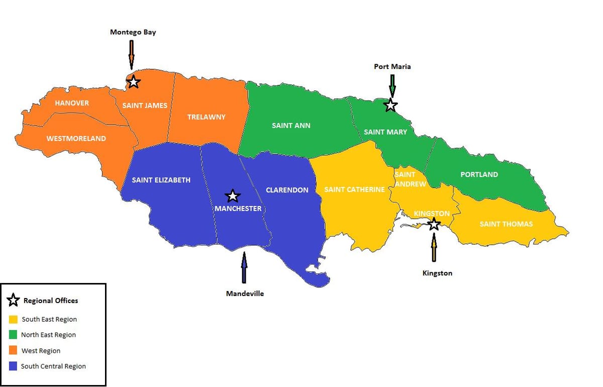 Mapa econòmic jamaica