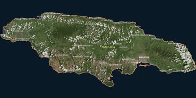 Mapa de l'antena de jamaica