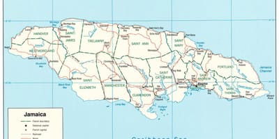 Jamaica carretera 2000 mapa