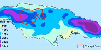 Mapa de jamaica climàtic