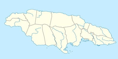 Mapa de jamaica mostrant rius