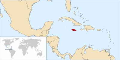 Jamaica mapa del món
