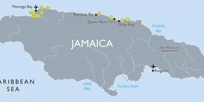 Mapa de jamaica aeroports