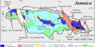 Mapa geològic de jamaica