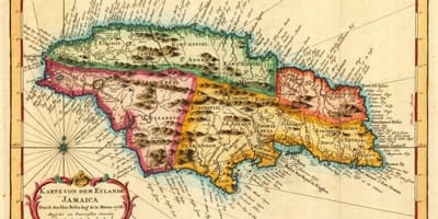 Mapa de la verema jamaica